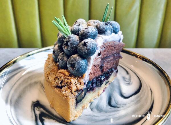 Blueberry Chocolate Tart at Cafe Kreams