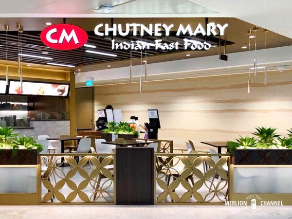 チャンギ空港ターミナル2のプライオリティパス対応レストラン「Chutney Mary Indian Fast Food」店舗
