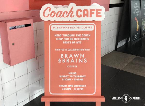 シンガポール「コーチ・カフェ（Coach Cafe）」ブラウン&ブレインズ（Brawn&Brains）とのコラボ