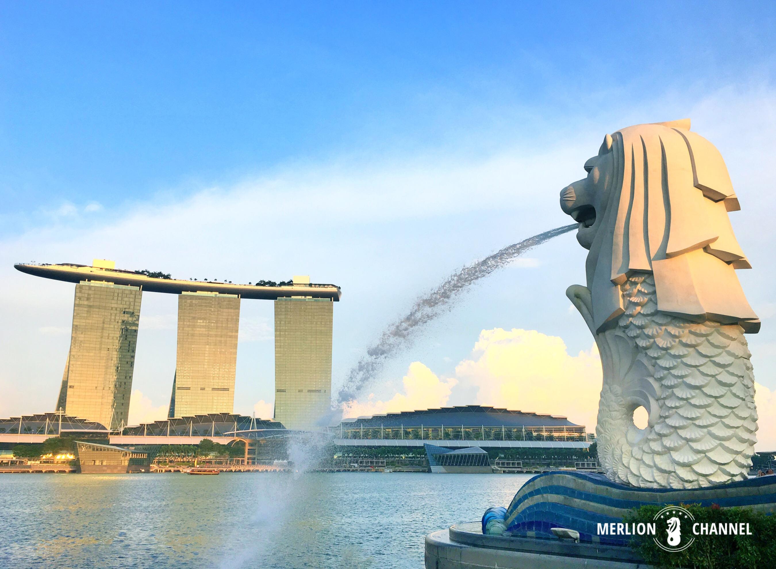 ザ シンガポールな景色 マリーナ地区 定番観光スポットの回り方 Merlion Channel