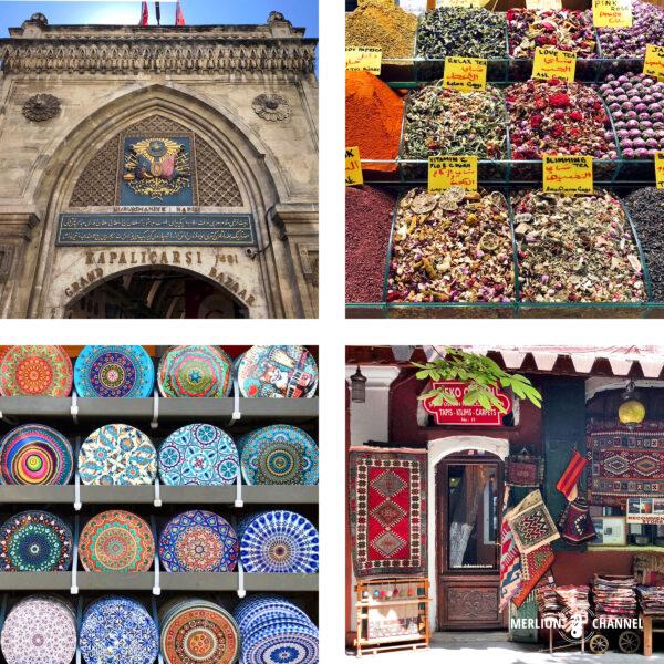 イスタンブールの2大バザール、「グランドバザール（Grand Bazaar）」と「エジプシャン・バザール（Egyptian Bazaar）」