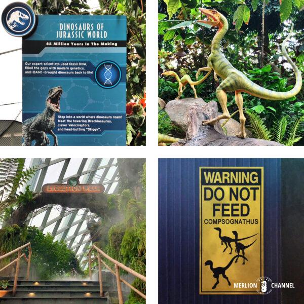 ガーデンズ・バイ・ザ・ベイの「クラウド・フォレスト（Cloud Forest）」にジュラシック・ワールド（Jurassic World）の世界が出現
