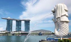 シンガポールの2大ランドマーク「マーライオン」と「マリーナベイサンズ」