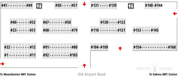 Old Airport Road Food Centre Floor Map
