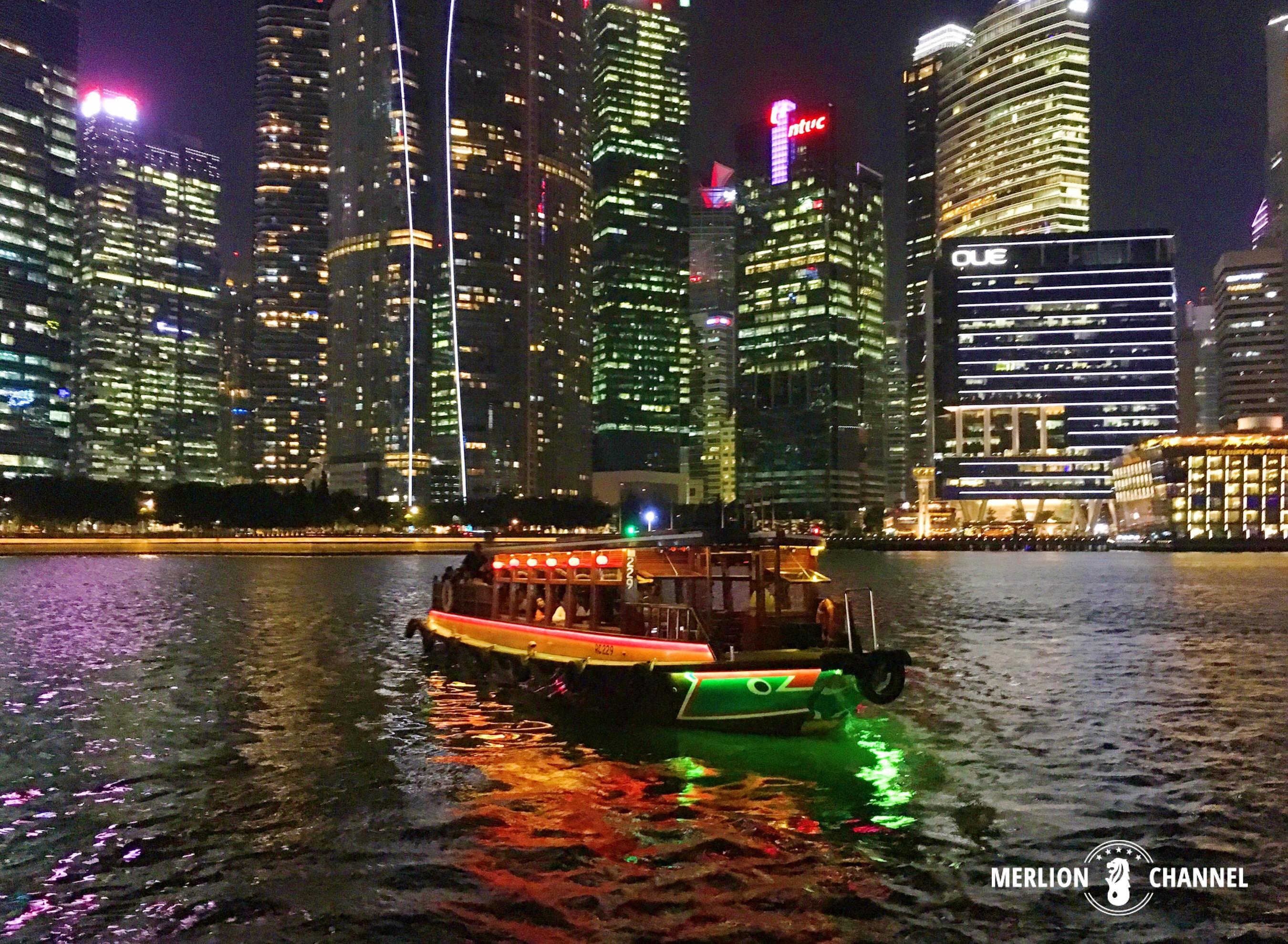 マリーナ湾を周遊 シンガポール リバークルーズ きらめく夜景を満喫 Merlion Channel マリーナ湾を周遊 シンガポール リバークルーズ きらめく夜景を満喫 Merlion Channel