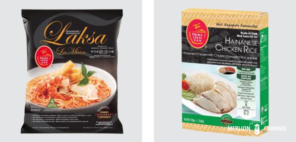 シンガポールの食品メーカー「プリマ・テイスト」のレトルト食品やインスタント麺