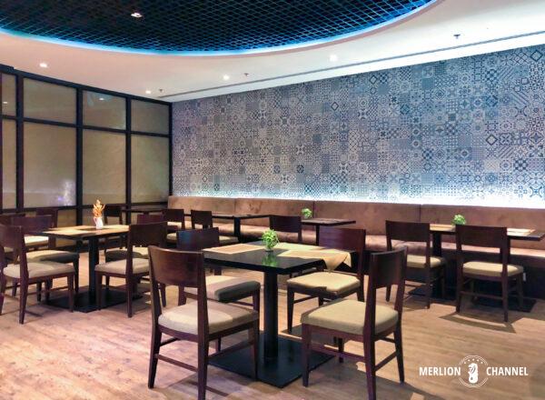Dining area at the Marhaba Lounge, Terminal 1, Singapore Changi Airport