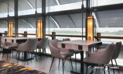 シンガポール・チャンギ空港ターミナル3のプライオリティパス対応「マルハバ・ラウンジ(Marhaba Lounge)」のテーブル席