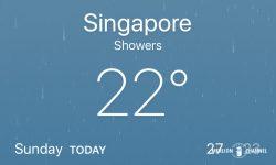 シンガポール気温22度