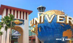 USSの入口前の「Universal Globe」