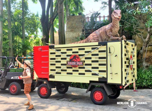 ユニバーサルスタジオ・シンガポール(USS)の「Look out! Velociraptors have escaped in Jurassic Park!」