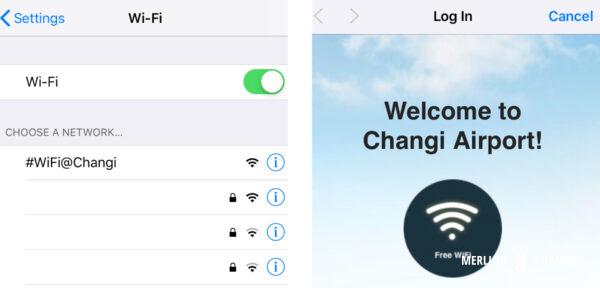 チャンギ空港の無料WiFi「WiFi@Changi」