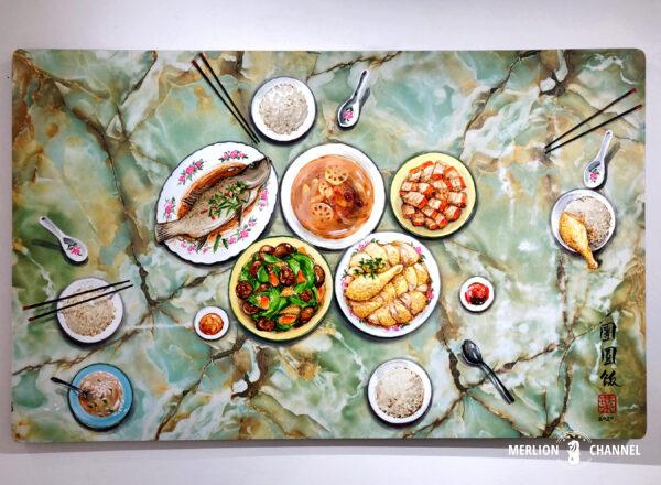 Yip Yew Chongの初個展「Something Somewhere Somewhen」作品「Reunion Dinner」