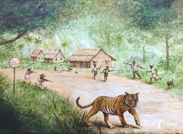 Yip Yew Chongレイルモール（The Rail Mall）に描かれた作品「The Last Tiger」